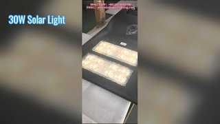 দুটি মডিউল সোলার স্ট্রিট লাইট কালার টেম্পারেচার 4000K উরাবনের রাস্তায় ব্যবহৃত হয়।