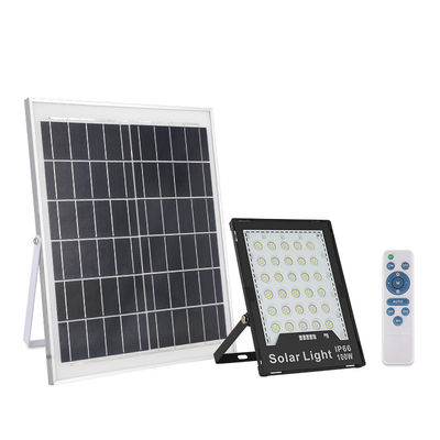 4-6 ঘন্টা চার্জিং সময় রিমোট কন্ট্রোল 100W-400W সোলার এলইডি বন্যা আলো পাবলিক এবং বাগানে ব্যবহৃত
