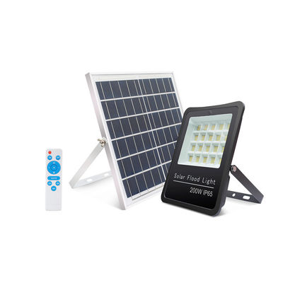 সৌর চালিত আইপি 65 2-3 বৃষ্টির দিন 200W হালকা নিয়ন্ত্রণ সৌর LED বন্যা আলো কারখানা আলো জন্য