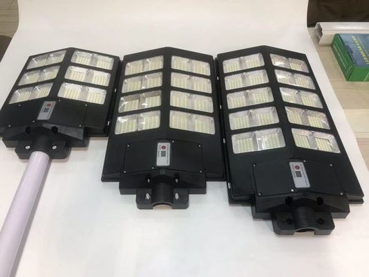 রিমোট কন্ট্রোল আইপি 65 ওয়াটারপ্রুফ 1200W অল ইন ওয়ান আউটডোর সোলার এলইডি স্ট্রিট লাইট মোশন সেন্সর